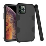Anti-dust Stylish Silicone + PC Combo Back Case for iPhone 11 Pro Max 6.5 inch – All Black
