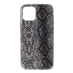 Snake Texture PU Leather Coated Hard PC Phone Cover for iPhone 11 Pro Max 6.5 inch (2019) – Black