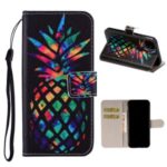 Pattern Printing Leather Wallet Case for iPhone 11 6.1 inch – Colorized Pineapple