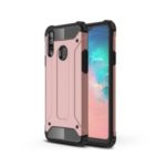 Armor Guard Plastic + TPU Combo Case for Samsung Galaxy A20s – Rose Gold