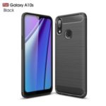 Carbon Fibre Brushed TPU Case for Samsung Galaxy A10s – Black