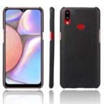 Crazy Horse PU Leather PC Case for Samsung Galaxy A10s – Black