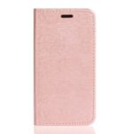 Wood Texture Auto-absorbed Flip Leather Phone Casing with Card Slots for Samsung Galaxy Note 10 Plus/Note 10 Plus 5G – Rose Gold