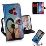 Pattern Printing Wallet Stand Leather Flip Case for Samsung Galaxy M30s – Cat and Heart