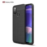 Litchi Texture TPU Case Phone Cover for Samsung Galaxy M30s – Black