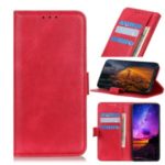 Wallet Stand Leather Phone Case Shell for Samsung Galaxy M30s – Red
