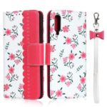 Pattern Printing PU Leather + TPU Cover Shell for Samsung Galaxy A50/A50s/A30s – Red