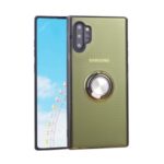 Shiny Series PC+TPU Kickstand Phone Cover for Samsung Galaxy Note 10 Plus 5G/Note 10 Plus – Green