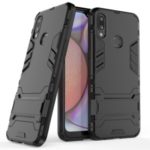 Plastic + TPU Hybrid Case with Kickstand for Samsung Galaxy A10s – Black