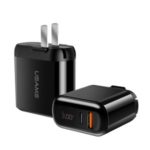 USAMS US-CC084 T23 QC3.0+PD3.0 Fast Charging LED Digital Display Wall Charger [CN Standard Plug]