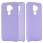 Soft Liquid Silicone Phone Back Cover Casing for Huawei Mate 30 Lite / nova 5i Pro – Purple