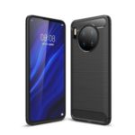 Carbon Fibre Brushed TPU Shell Case for Huawei Mate 30 – Black