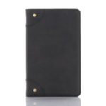 Retro Book Pattern Wallet Leather Smart Tablet Case with Stand for Huawei MediaPad M6 8.4-inch – Black