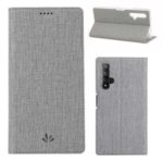 VILI DMX Cross Texture Leather Stand Cover with Card Slot for Huawei Honor 20 / nova 5T – Grey