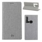 VILI DMX Cross Texture Leather Stand Case with Card Slot for Huawei P20 lite (2019) / nova 5i – Grey