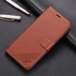 AZNS Leather Wallet Stand Case for Huawei Mate 30 Lite / nova 5i Pro – Coffee