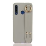 Matte Hand Strap TPU Shell for Huawei P Smart (2019) / Nova Lite 3 – Grey