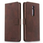 DIAOBAOLEE PU Leather Wallet Phone Case for Xiaomi Redmi K20/K20 Pro/Mi 9T Pro/Mi 9T – Coffee