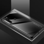Gradient Color Tempered Glass Back + Soft TPU Edge Shell for Xiaomi Redmi Note 8 – Black