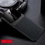 PU leather + TPU + Acrylic Back Hybrid Phone Case Cover for Xiaomi Redmi K20 / Mi 9T/ K20 Pro / Mi 9T Pro – Black