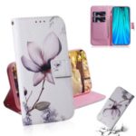 Pattern Printing Leather Wallet Stand Case for Xiaomi Redmi Note 8 Pro – Beautiful Flowers