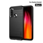 MOFI Carbon Fiber Texture Brushed Workmanship TPU Case for Xiaomi Redmi Note 8 – Black
