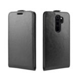 Crazy Horse Vertical Flip Leather Phone Shell with Card Holder for Xiaomi Redmi Note 8 Pro – Black