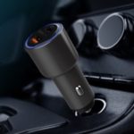 WIWU PC100 Smart Dual Output Type-C PD+QC3.0 Quick Charge Car Charger