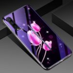 Eletroplating Hybrid Case TPU Frame + Blue-ray Tempered Glass+ PC Back Plate Phone Cover for Vivo iQOO Pro – Tulip