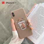 Bear Cup Painting Soft Phone Case Cover for  iPhone 6 6s 7 8 7 Plus 8 Plus X XS XR XS Max – Coffee/For iPhone 8/7