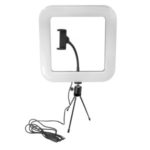 28cm 168-LED Smartphone Photo Square Ring Light Dimmable Photography Studio Lighting Lamp with Tripod