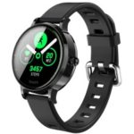 S9 IPS Color Screen Girl Woman Lady Waterproof Heart Rate Monitoring Sport Smart Watch [Silicone Watchband] – Black