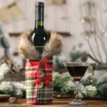 Christmas Wine Bottle Bag Cover Wine Holder Home Party Decoration – Lattice