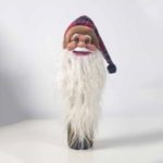 Santa Claus Wine Bottle Bag Cover Wine Holder Christmas Decoration – Lattice