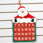 24 Days Non-woven Christmas Calendar Santa Claus Advent Party Home Decoration