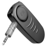 J19 3.5mm Jack AUX MP3 Music Bluetooth 5.0 Receiver Car Kit Mic Handsfree Wireless Adapter Speaker Headphone Audio Transmitter – Black