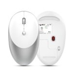 HXSJ T36 Three Mode Bluetooth 3.0 + 5.0 Wireless Mouse Silme Silent Rechargeable Optical Mouse – White