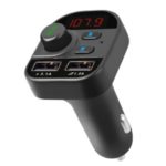 805E Bluetooth Car Kit Wireless FM Transmitter Hands Free Calling A2DP Music Playing Dual USB Car Charger