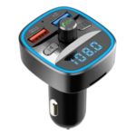 T25s Bluetooth 5.0 FM Transmitter Car Modulator Wireless Handsfree Kit Auto Audio MP3 Player QC3.0 Dual USB Charger