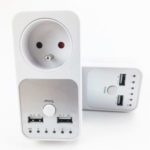 Dual USB Port Wall Socket Programming Countdown Swtich Timer Control Socket – Schuko Plug (Type E/F for Germany/France)