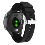20mm Twill Skin Silicone Watch Band for Garmin Forerunner 645/245/245M – Black