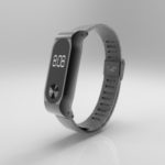 Stainless Steel Mesh Strap Watchband Replacement for Xiaomi Mi Band 2 – Black