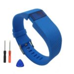 Solid Color TPU Smart Watch Replacement Strap for Fitbit Inspire HR – Baby Blue