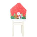 Non-woven Cartoon Santa Claus Snowman Hat Style Christmas Chair Cover – Santa+Elk+Snowman
