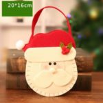 Christmas Eve Apple Bag Candy Gift Presents Storage Bag for Christmas Home Indoor Party Decoration – Santa Claus