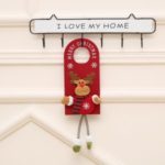 Merry Christmas Santa Claus Doll Banner Door Window Hanging Ornament – Deer