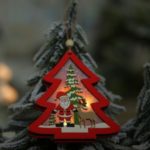 Creative LED Light Christmas Tree Hanging Pendant Wooden Ornament – Christmas Tree