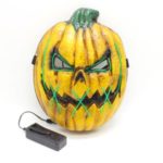 Halloween Luminous EL Wire Pumpkin Full Face Mask Party Makeup Cosplay Props – Pumpkin Mask