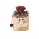 Drawstring Bell Decor Christmas Gift Bag Apple Bag Cartoon Candy Bag – Santa Claus