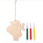 Christmas Ornaments Wooden Xmas Tree Hanging Pendant – Santa Claus